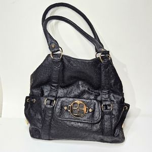 IMAN City Luxury Tote Embossed Ostrich Vegan Bag